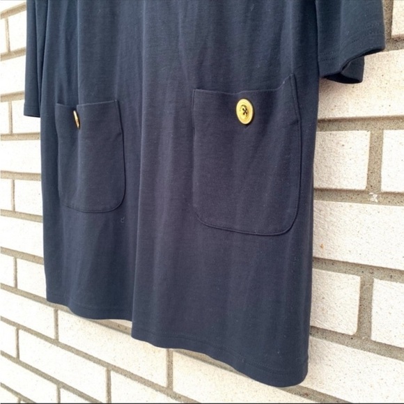 Sail To Sable Black Long Sleeve Shift Dress - Picture 7 of 7